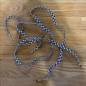 Checkered Vans shoe laces